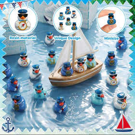 Memorywuu compact resin ducks durable for crafts and decorations.