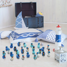 Memorywuu small sailor ducks hiding-on-ship for cruise game activities.