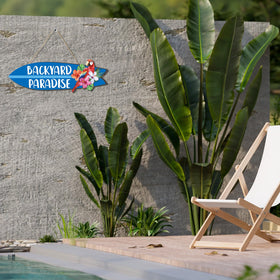 Memorywuu backyard-paradise decor fits patios, gardens, tiki bars, and more.