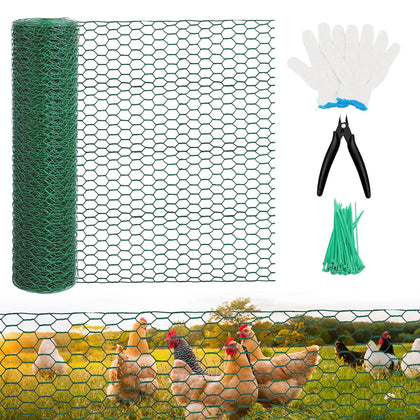 MENGBEI chicken wire roll with hexagonal openings for floral arrangements and stem support