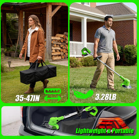 MENGQUYOUPIN telescopic pole lets you set a comfortable trim height.