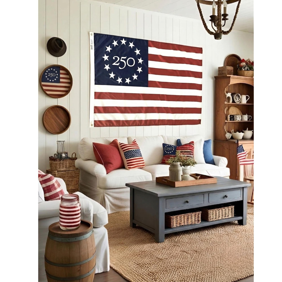 Menigma Flag displayed indoors or outdoors enhances patriotic ambiance.