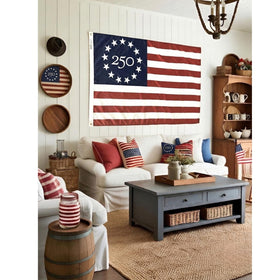 Menigma Flag displayed indoors or outdoors enhances patriotic ambiance.