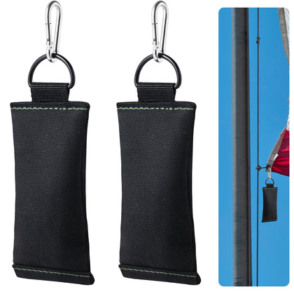 Menkxi 2pc flag weight bottom clip stabilizes flags on windy days.