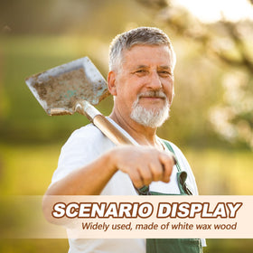 Menkxi wooden shovel handle provides reliable grip and control during tasks