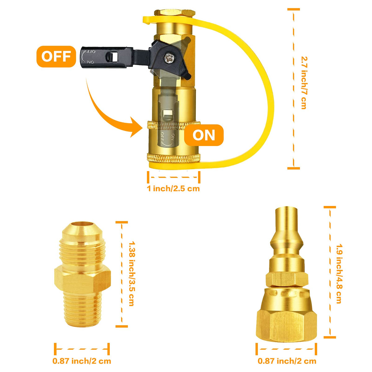 MENSI 3-8 flare to 1-4 NPT male fitting enables versatile grill hookups