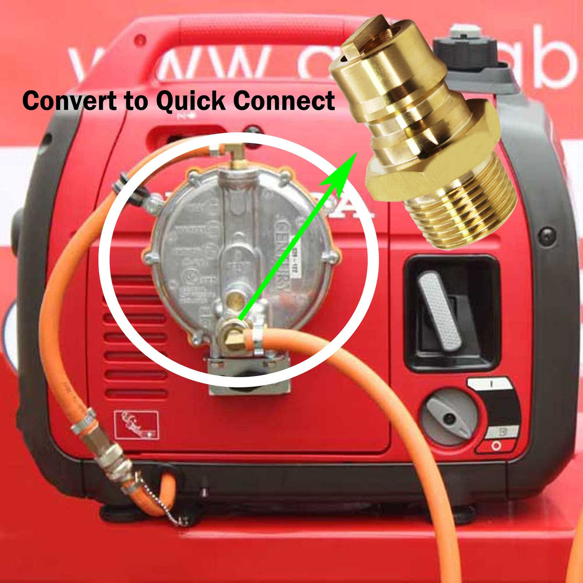 MENSI 4-piece generator fuel connection kit offers versatile fuel options
