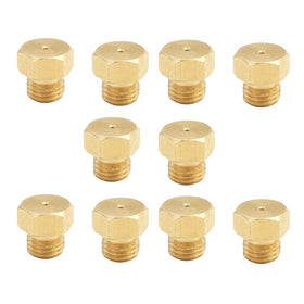MENSI brass nozzle replacement for BBQ valve offers controlled flame.