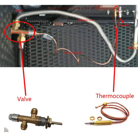 MENSI heated-tip thermocouple designed for reliable gas flame operation