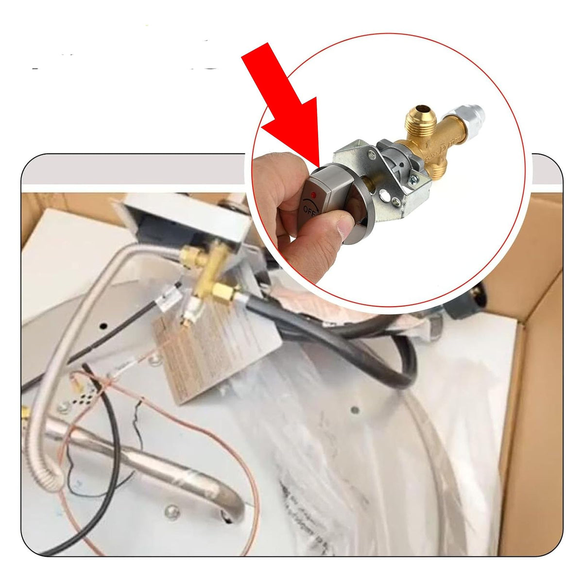 MENSI knob installed on 6mm shaft demonstrates secure fit.