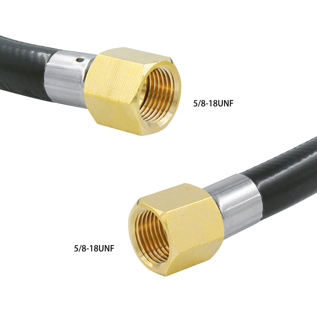 MENSI low-pressure hose with brass ends for durable connections