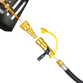 MENSI regulator removal setup demonstrated on a compatible grill