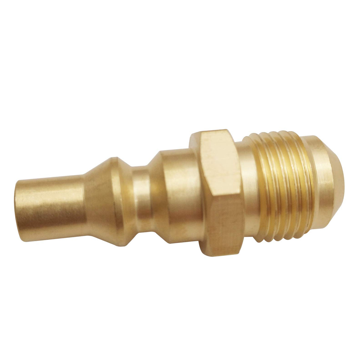 MENSI RV propane extension hose connection showing easy hose integration