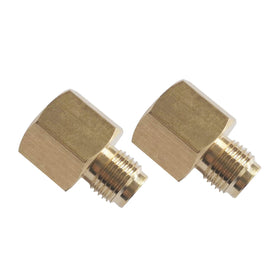 MENSI RV propane pigtail hose setup using brass adapter to convert ends