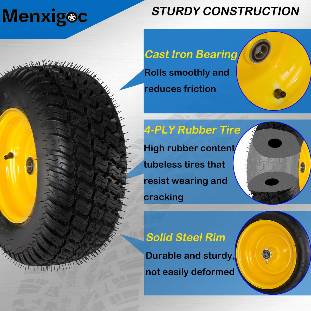 menxigoc bearing kit with 3/4, 5/8, 1 inch bushings enhances compatibility