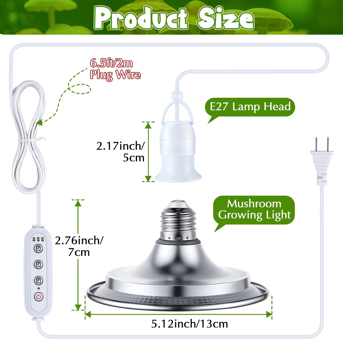360-degree illumination ensures uniform light exposure across the growing container
