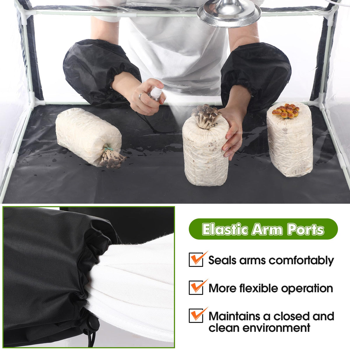 Meonum cuff design enables easy operation and sterile handling during transfers.