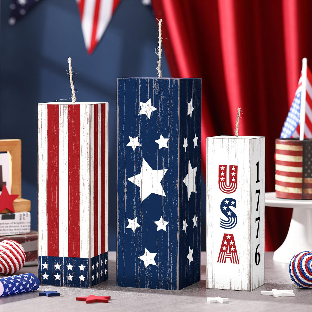 Meonum independence day decor for indoor or outdoor display.