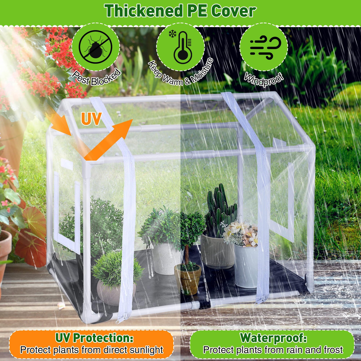 Meonum Mini Greenhouse easy assembly saves setup time for beginners.