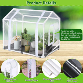 Meonum Mini Greenhouse removable potting pad simplifies cleaning and moisture control.