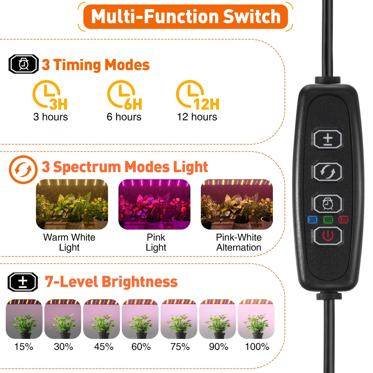 Meonum mini greenhouse timer and brightness control helps tailor light exposure.