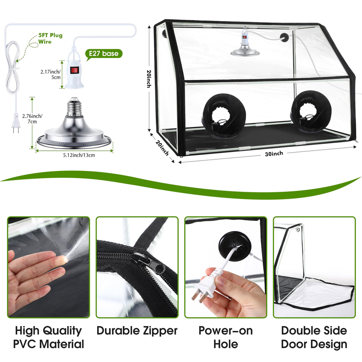 Meonum still air box with transparent wall lets you observe mushroom development clearly.