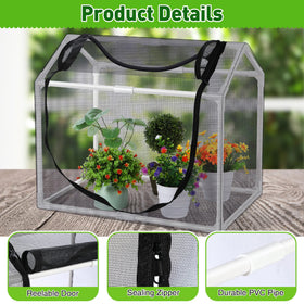 Meonum Tabletop greenhouse setup shows tool-free assembly for quick indoors gardening
