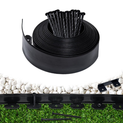 Meoslss garden edging border 4-inch black roll for clean borders.