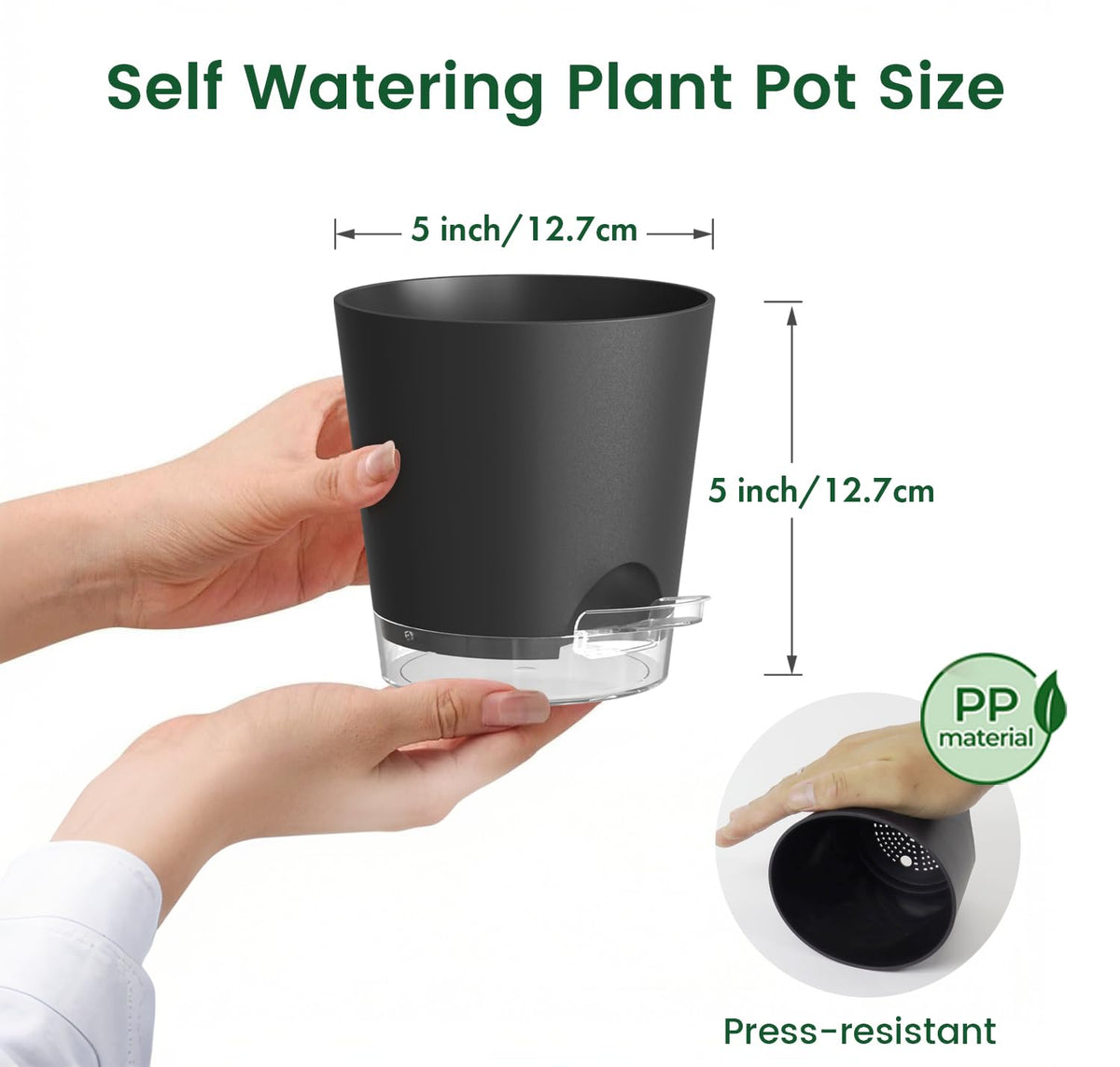 Meowell pot shows drainage holes to prevent overwatering in tight spaces.