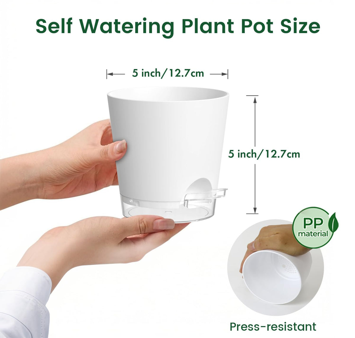 Meowell pot showing drainage holes for healthy watering