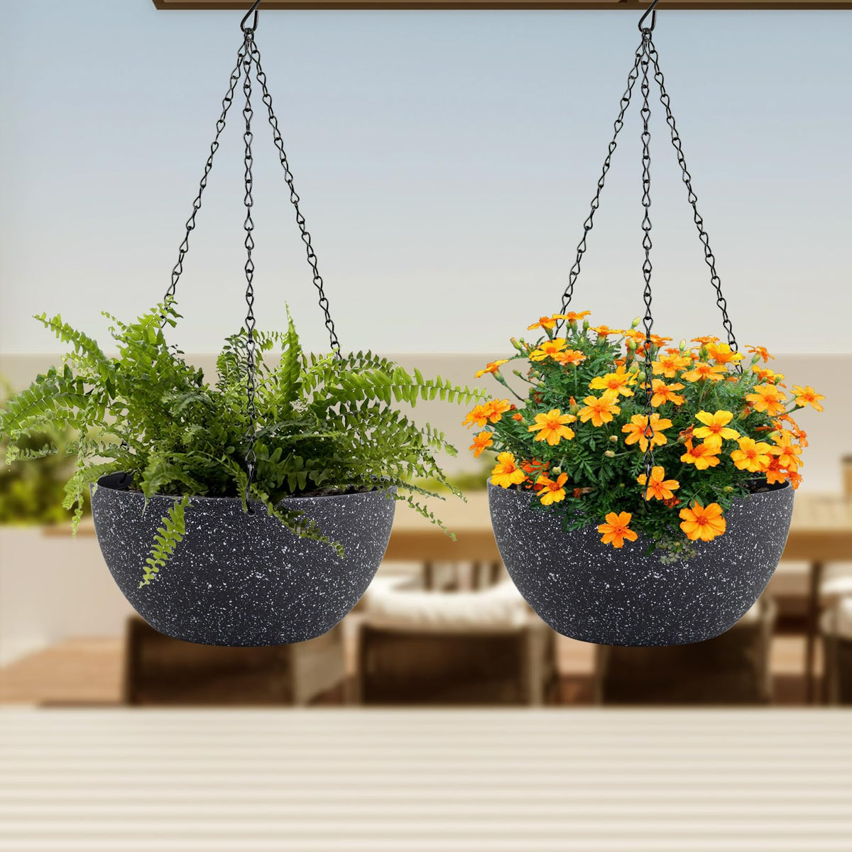 Meowell bundle includes chains and plugs for simple drainage control.