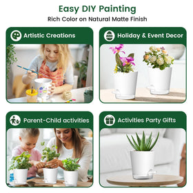 Lightweight durable Meowell plastic planter for easy repositioning