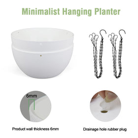 Matte finish adds texture to the Meowell white planter.