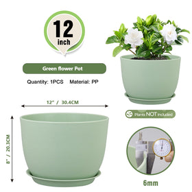 Meowell plant pot showing drainage holes and tray to prevent overwatering.