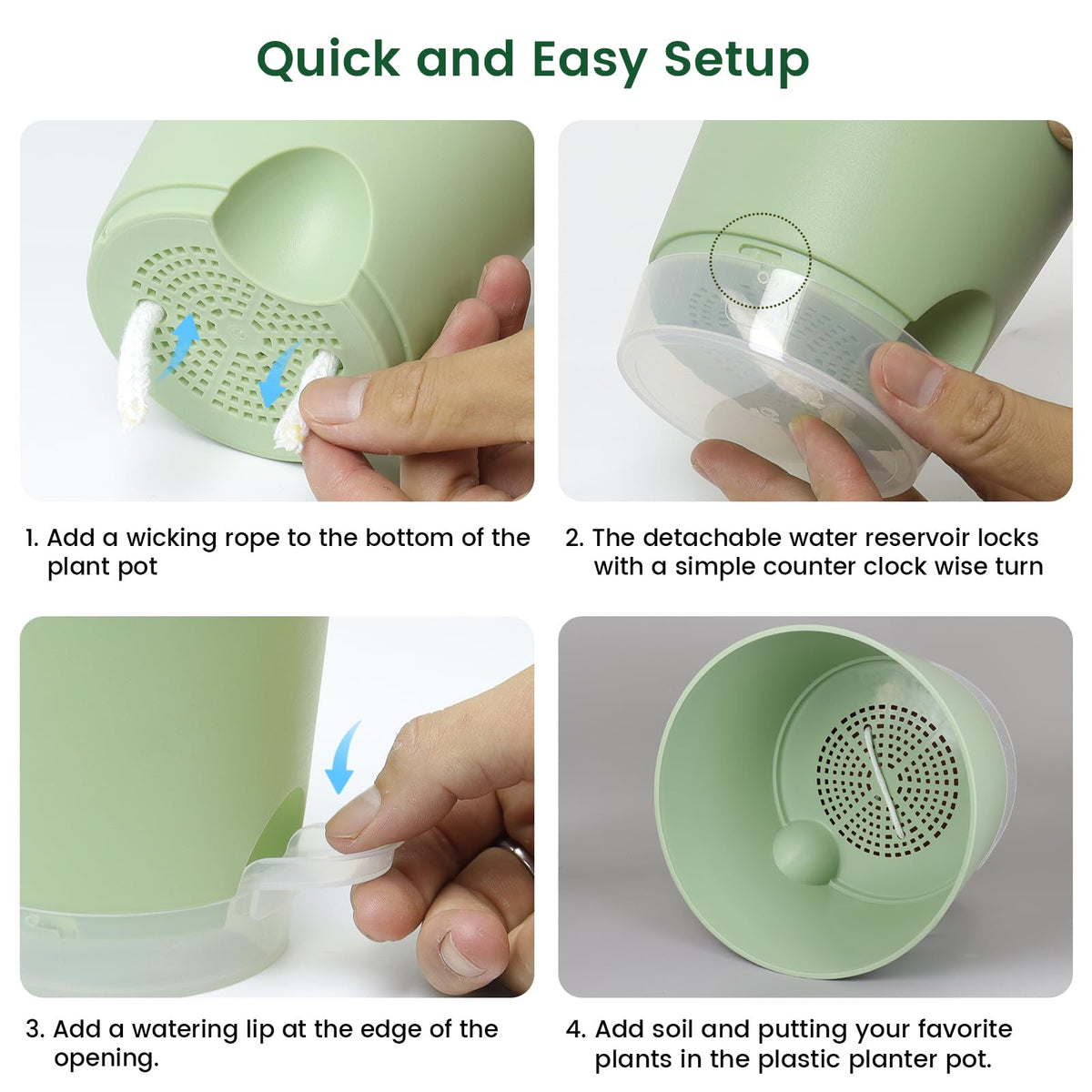 Meowell self-watering pot 5.5-inch ideal for pothos and herbs