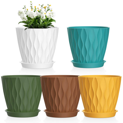 Meowell water ripple pot with drainage holes for healthy seedlings.