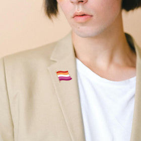 MEPLUM Pride flag featuring brass grommets for easy hanging and durability