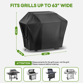 Mepple grill cover top handles for easy on/off and hanging when stored