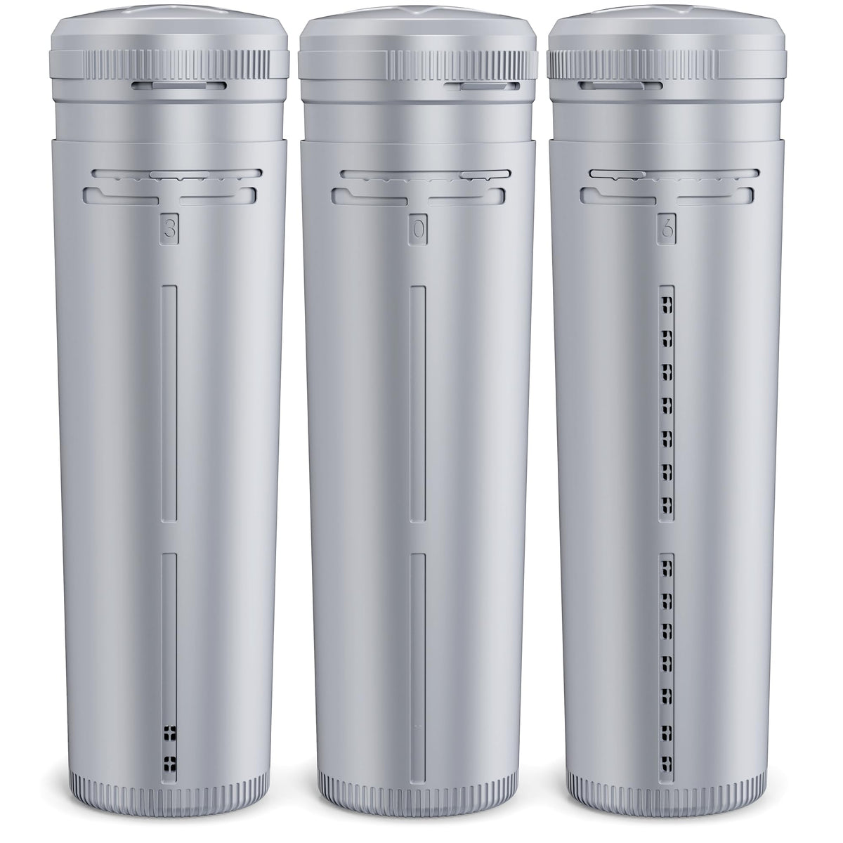 MeQuriac hot tub cartridge 3-pack packaging for convenient maintenance