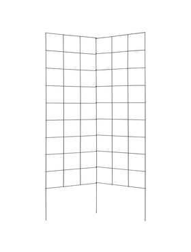 Meranti 2-Panel Folding Garden Trellis ready to use with no assembly