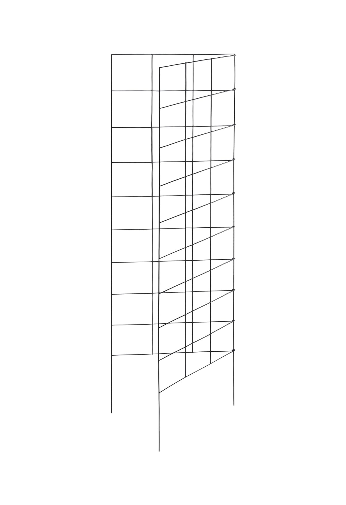 Meranti folding trellis folds flat for easy off-season storage