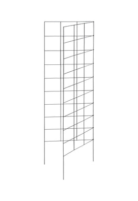 Meranti folding trellis folds flat for easy off-season storage