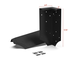 Meranti Home + Garden powder-coated steel bracket resists weather for lasting framing.