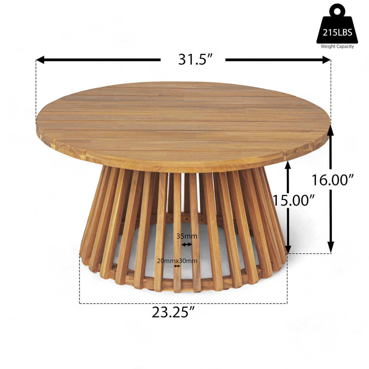Merax outdoor acacia wood table weather resistance supports year-round outdoor enjoyment
