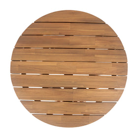 Merax patio coffee table weather-resistant for patios, gardens, or sunlit balconies.