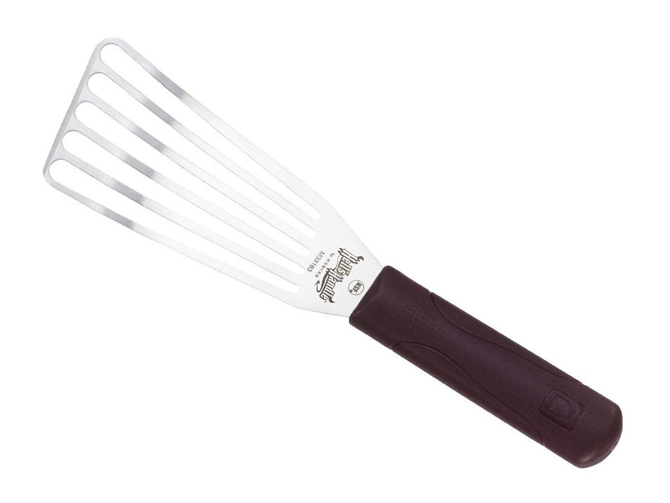 Mercer Culinary Hell's Handle fish turner with a 3x6 inch blade for precise flipping