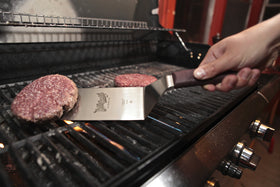 Mercer Culinary Hell's Handle heat-resistant grip keeps hands cooler during busy service.