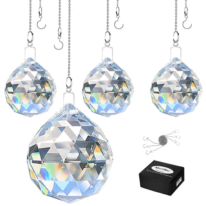 MerryNine 30mm crystal ball prism creates vivid rainbows on sunny windows