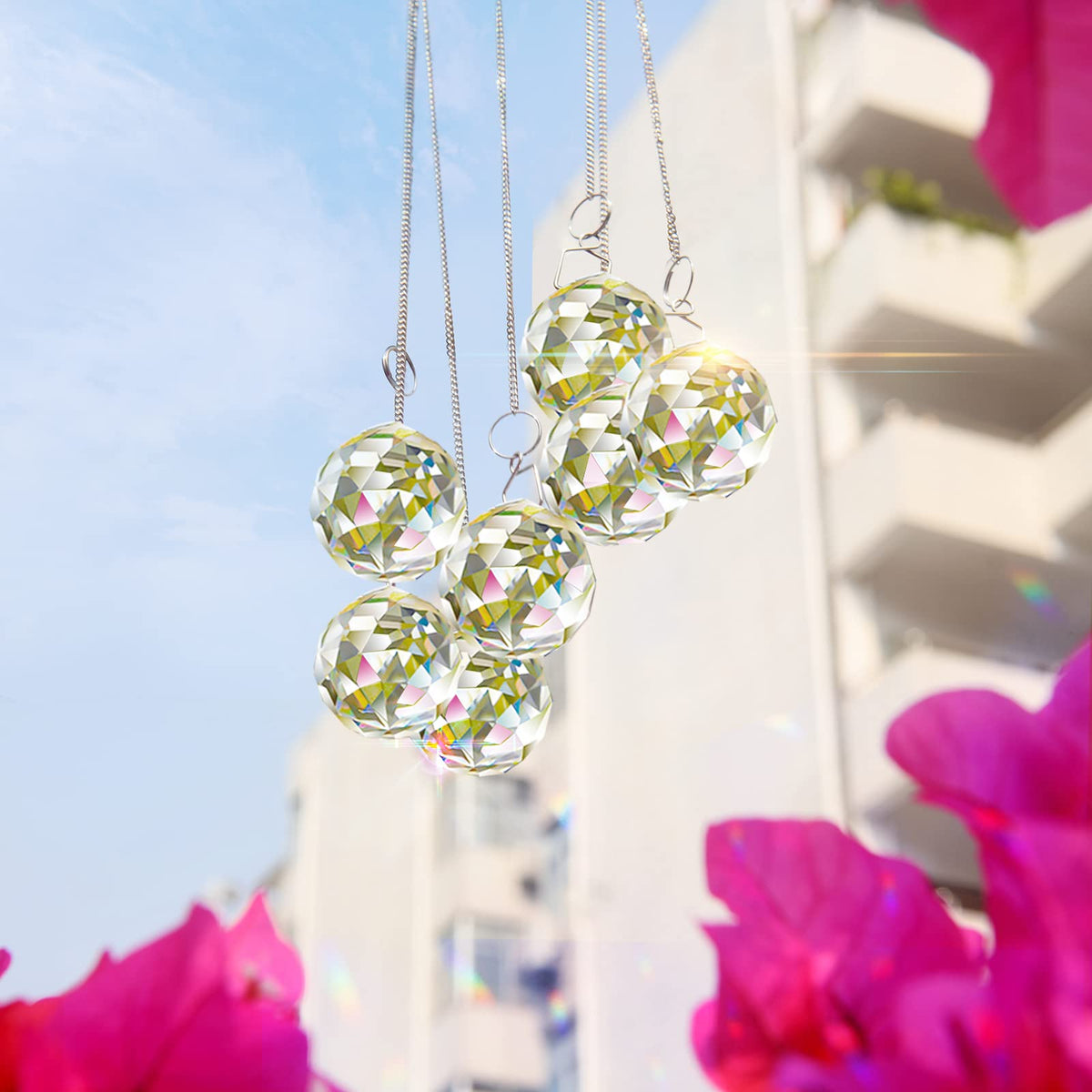 MerryNine prism for DIY chandelier projects with clear sparkle