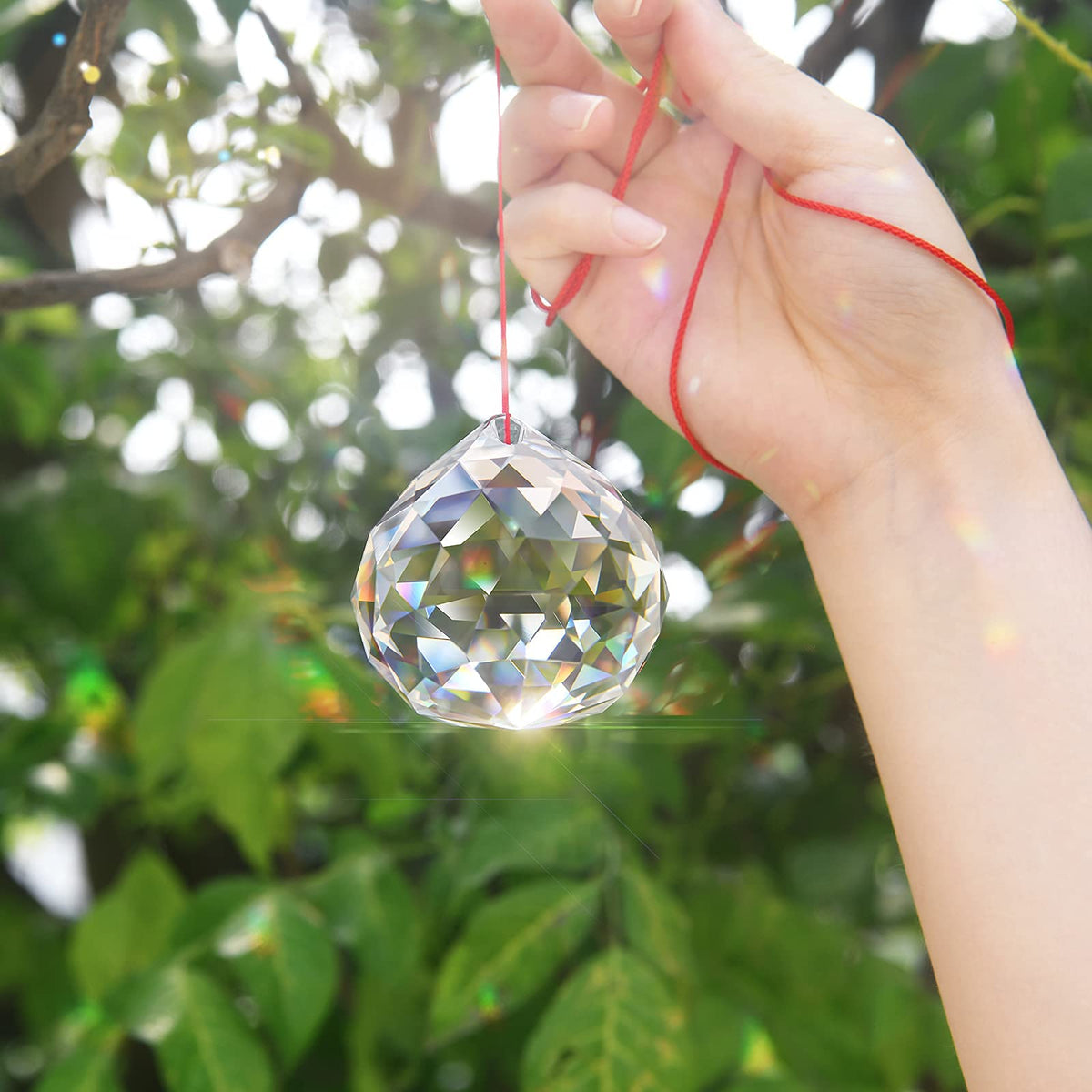 MerryNine Feng Shui crystal ornament adds subtle energy to windows and chandeliers